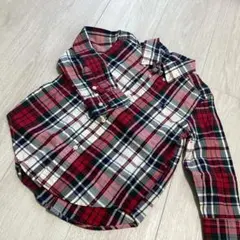 Ralph Lauren 赤チェック柄シャツ100センチ