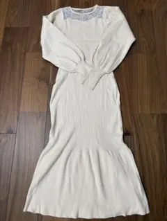 LAGUNAMOON ヨークレースマーメイドニットワンピース