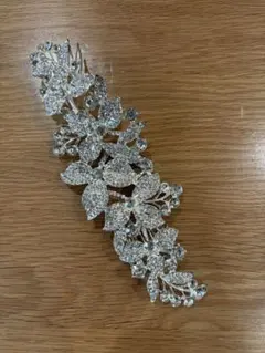 ウェディング ヘッドドレス シルバー