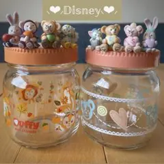 Disney ダッフィー＆フレンズ ガラスキャニスター 2個セット