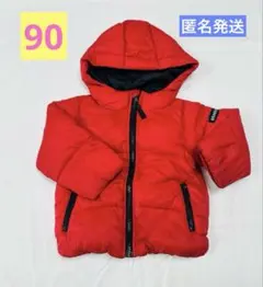 ブランシェス　BRANSHES 赤 中綿コート 90 ダウンコート　パーカー