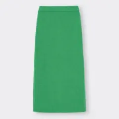 GU ブラッシュドリブナローロングスカート