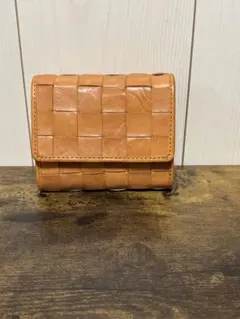 ズッケロフィラート　編み込み　メッシュレザー 三つ折り財布　財布　折財布のサムネイル