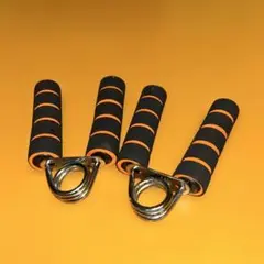 ハンドグリップ 黒とオレンジ