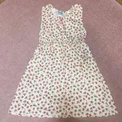 花柄ワンピース　ワンピース　ポンポネット　美品