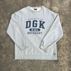 DGK スウェット プリントロゴ USA.Mサイズ グレー