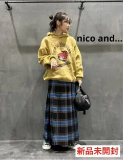 【新品未開封】ジャカードニットパーカー　ニコアンド　てぃらさん　みさよさん