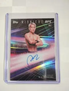 朝倉海 直筆サインカード Topps Midnight UFC RC