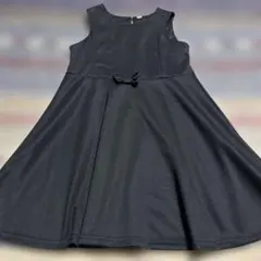 美品黒のノースリーブワンピース 120