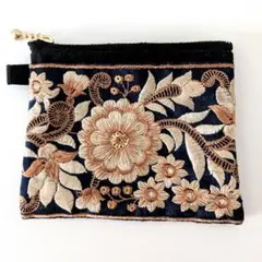 M*u様 インド刺繍 ミニポーチ