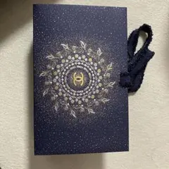 CHANEL ギフト箱 ネイビー 花柄