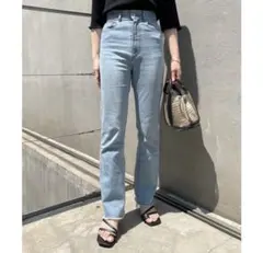 フレアデザイン ライトブルージーンズ M