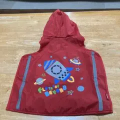 小型犬用レインコート ロケットデザイン 赤