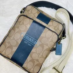 【美品】 コーチ　シグネチャー ショルダーバッグ　レザー