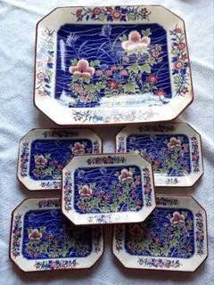 伊万里焼 翔優作 京友禅模様 角皿3枚 10cm - メルカリ