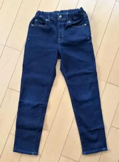 ■ユニクロ KIDS デニムパンツ 130 ウエストゴム ストレッチ ジーンズ