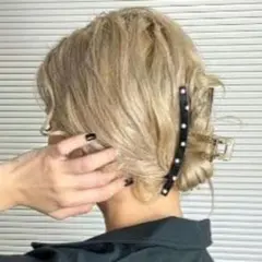 しまむら　おなつヘアクリップ　バンス　ドットのサムネイル