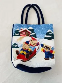 ファミリアクリスマス柄シェニール織バッグ クリスマスギフトにも！シェニール織アイテム♪｜ファミリア松屋