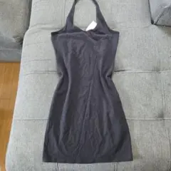H&M ホルターネック ミニワンピース ブラック S