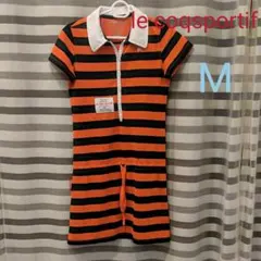 ルコックスポルティフ　ゴルフ　レディース　ワンピース　ボーダー　Mサイズ