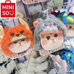 【MINISO正規品】 ズートピア/猫のかぶりもの/ニックとジュディセット