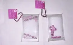 ❤︎グルーミー❤︎いたずらぐまのグル〜ミ〜カラビナ付きクリアケース