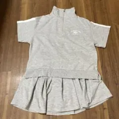 ラブトキシック　セットアップ　半袖スカート　グレー　S 140