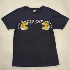 イグニオ　TOKYO JAPAN トラ柄　Tシャツ　ネイビー　【M】　綿100%のサムネイル