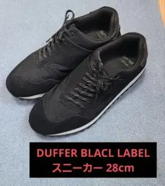 DUFFER BACL LABEL スニーカー ブラック 28cm ☆美品☆のサムネイル