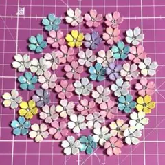 【新品】デコパーツ プラパーツ フラワー 花 ビジュー 50個 まとめ売り