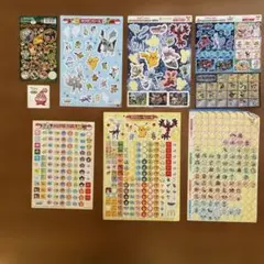 ポケモン シール ステッカー まとめ売り　※一部使用済のサムネイル