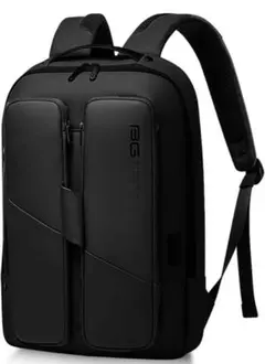 ビジネスリュック　大容量USB充電ポート15.6/16インチ PC 防水 BK