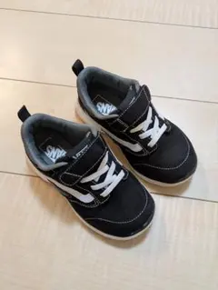 Vans 黒/白 スニーカー ベルクロ 18cm