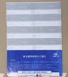 商船三井 株主優待 三井オーシャンクルーズ ご優待券 8枚のサムネイル