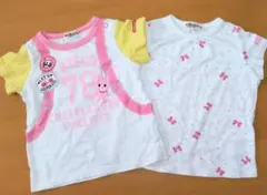 ミキハウス８０半袖Tシャツ２枚セット
