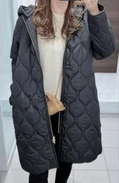 美品✨Emma Taylor 美シルエット3wayキルティングフードコート