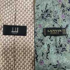 dunhill シルク ネクタイ カップ柄 LANVIN シルク