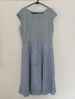 MISCH MASCH レース切替ワンピース ブルー 38のサムネイル