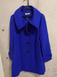 美品　セオリー ロイヤルブルー　コート フリーサイズ 1b0d6b71.jpeg