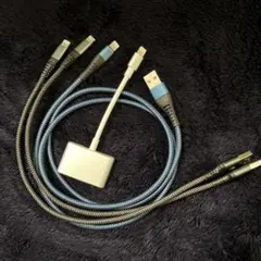 ライトニングケーブル　Lightning USB 変換ケーブル　4点セット