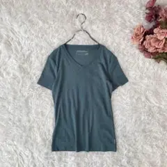 Eddie Bauer 半袖カットソー（PXS）綿ポリエステル　グリーン系