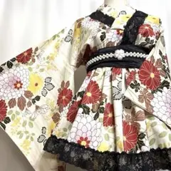 733①浴衣ドレス 地雷系 量産型 姫ギャル ロリータ 大人 - メルカリ