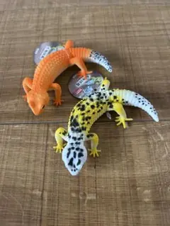 生物図鑑 キッズシリーズ リアルレオパードゲッコー トカゲ アミューズメント品
