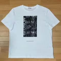モンクレール プリント Tシャツ XL ホワイト 国内正規品 5S88 - メルカリ