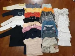 100cm　男の子　ハーフズボン、長袖トップス、半袖トップス、肌着