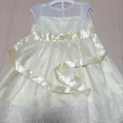 淡い黄色 フォーマルドレス