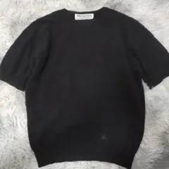 【BURBERRY】100%ラムウール 半袖ニット