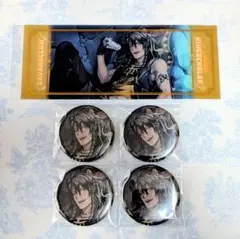 ツイステ レオナ 寮服 缶バッジ 箔押しビッグクリアカード 5点セット