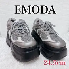 【試着のみ✨️】エモダ EMODA タンクバルキースニーカー シルバー L 厚底のサムネイル