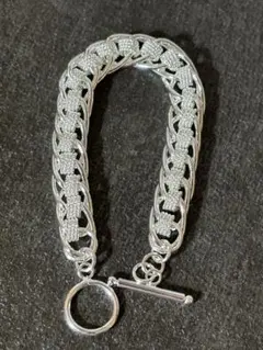 ブレスレット　アンカーチェーン　silver925 刻印　メンズアクセサリー